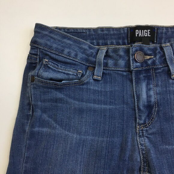 PAIGE Premium Denim Lex Wash 5 Pocket Logo Hardware Verdugo Ultra Skinny Jeans - Picture 6 of 13
